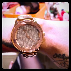 Michael Kors watch with diamonds face